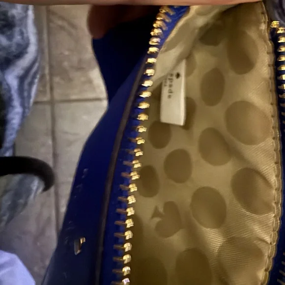 NEW KATE SPADE BLUE LEATHER WRISTLET (Retail: $88) - Picture 3 of 5